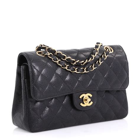 chanel caviar small handbag|CHANEL Caviar Quilted Small Double Flap Black .